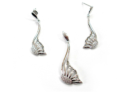 Rhodium Plated | Fashion Pendant Sets